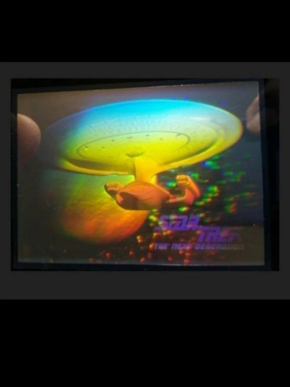 Beautiful Vintage 1990 Star Trek Next Generation Starship Enterprise Hologram
